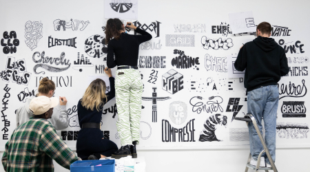 Lab Créatif : Les étudiants habillent un mur de l&rsquo;école !