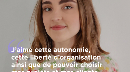 Alumni – Romane Ruskoné, Directrice artistique freelance : « J’aime cette autonomie, pouvoir choisir mes projets et mes clients »